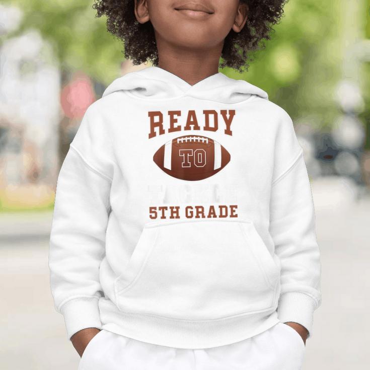 Ready To Tackle 5th Grade Football Back To School Kids Boys Graphic Toddler Hoodie