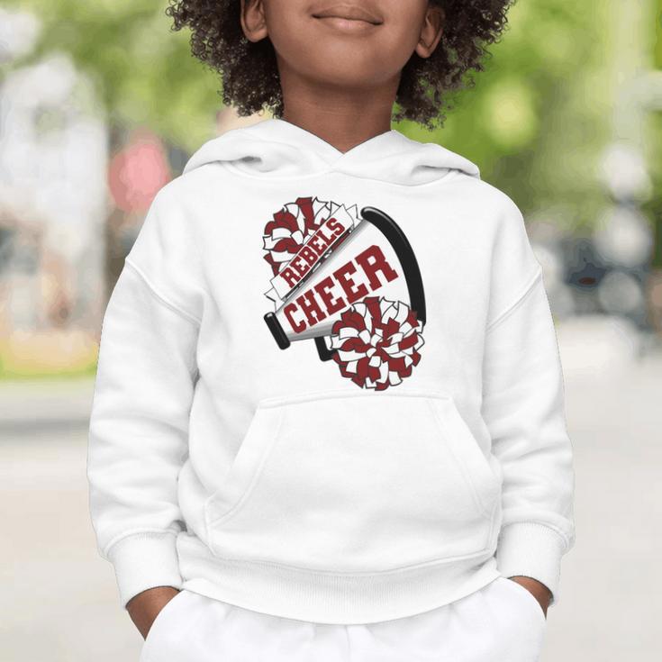Rebels Cheer Back To School Cheerleading Spirit M Performance Graphic Toddler Hoodie