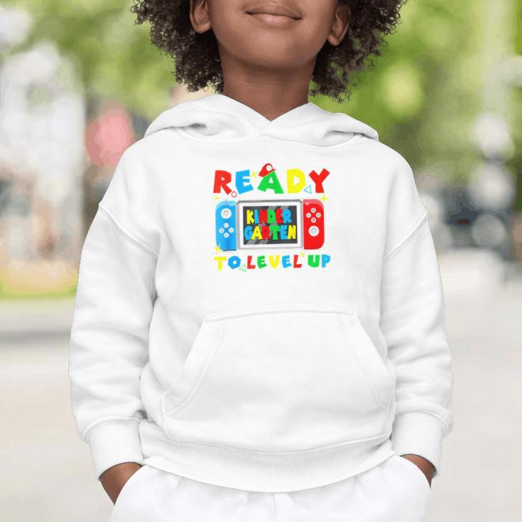 Retro Back To School Kindergarten Ready To Level Up Gamer Graphic Toddler Hoodie Retro Back To School Kindergarten Ready To Level Up Gamer Graphic Toddler Hoodie