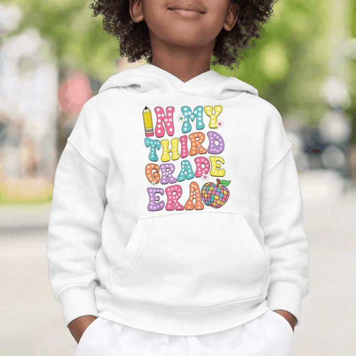 Retro Groovy In My Third Grade Era First Day Back To School Graphic Toddler Hoodie Retro Groovy In My Third Grade Era First Day Back To School Graphic Toddler Hoodie