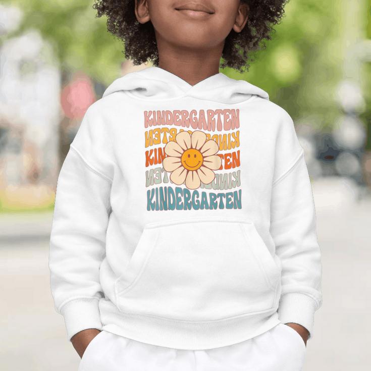 Retro Kindergarten Daisy Colorful Back To School Student Kid Graphic Toddler Hoodie