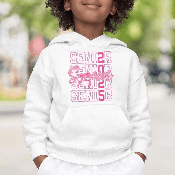 Senior 2025 Coquette Pink Bow Class Of 2025 Back To School Graphic Toddler Hoodie Senior 2025 Coquette Pink Bow Class Of 2025 Back To School Graphic Toddler Hoodie