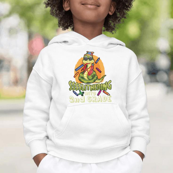 Slithering Into 2nd Grade First Day Back To School Snake Performance Graphic Toddler Hoodie Slithering Into 2nd Grade First Day Back To School Snake Performance Graphic Toddler Hoodie