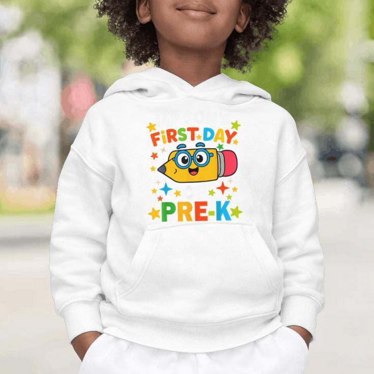 My Son's First Day Of Pre-K Back To School Kids Graphic Toddler Hoodie My Son's First Day Of Pre-K Back To School Kids Graphic Toddler Hoodie