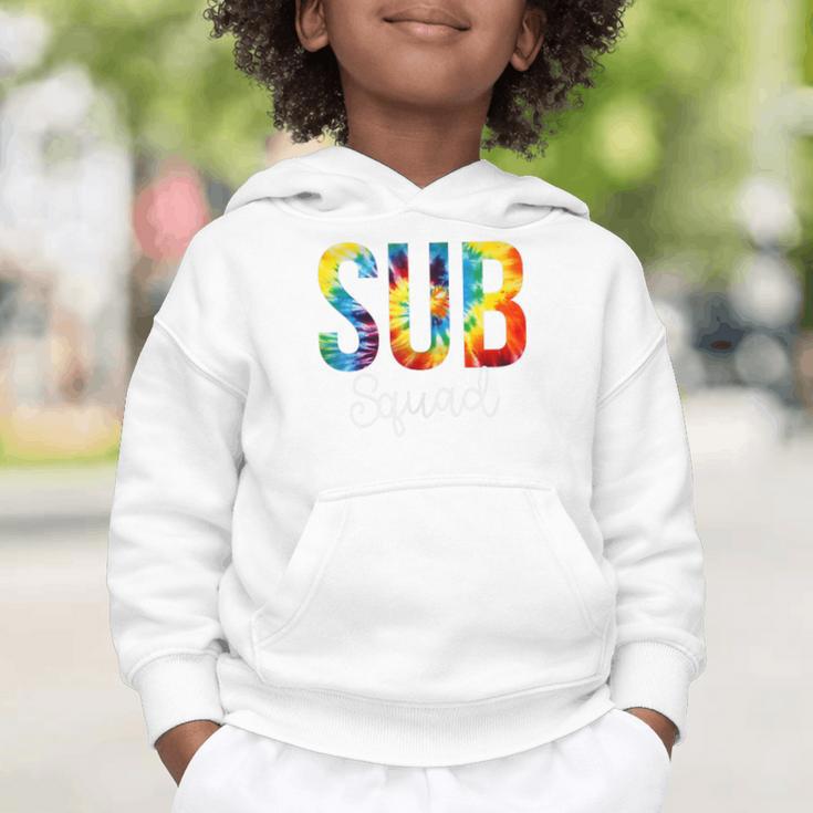 Sub Squad For Work Tie Dye Back To School Appreciation Day Graphic Toddler Hoodie Sub Squad For Work Tie Dye Back To School Appreciation Day Graphic Toddler Hoodie