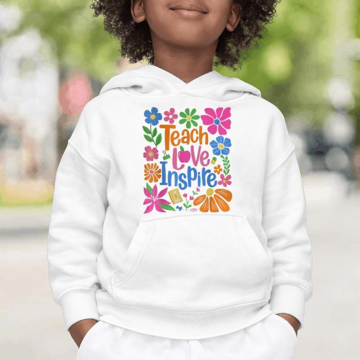 Teach Love Inspire Back To School Graphic Toddler Hoodie