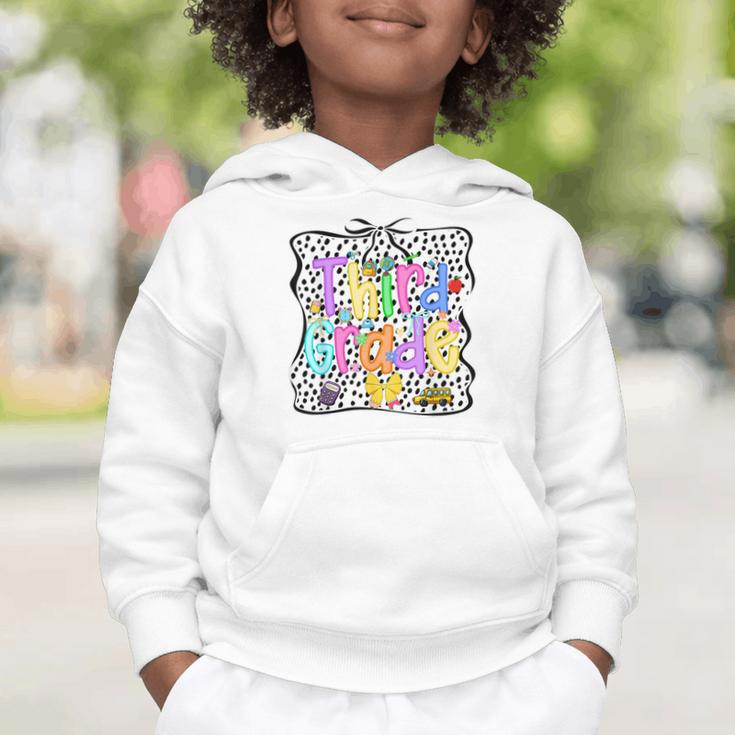 Third Grade Dalmatian Dots 3rd Grade Back To School Girls Graphic Toddler Hoodie Third Grade Dalmatian Dots 3rd Grade Back To School Girls Graphic Toddler Hoodie
