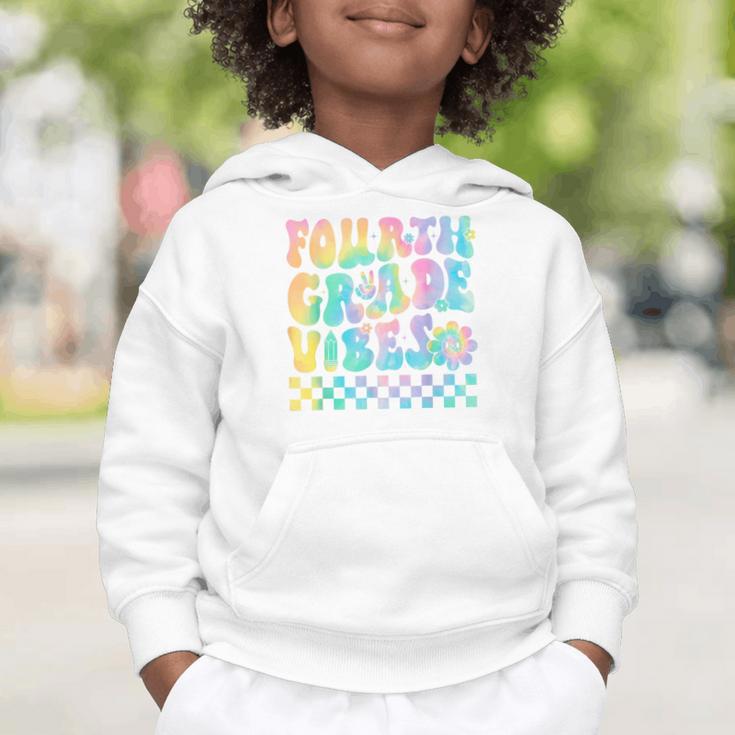 Tie Dye 4th Grade Vibes Fourth Grade Retro Back To School Graphic Toddler Hoodie Tie Dye 4th Grade Vibes Fourth Grade Retro Back To School Graphic Toddler Hoodie