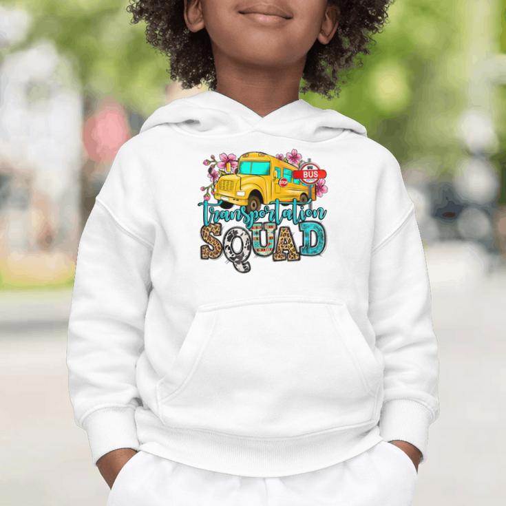 Transportation Squad Bus Driver School Bus Back To School Graphic Toddler Hoodie