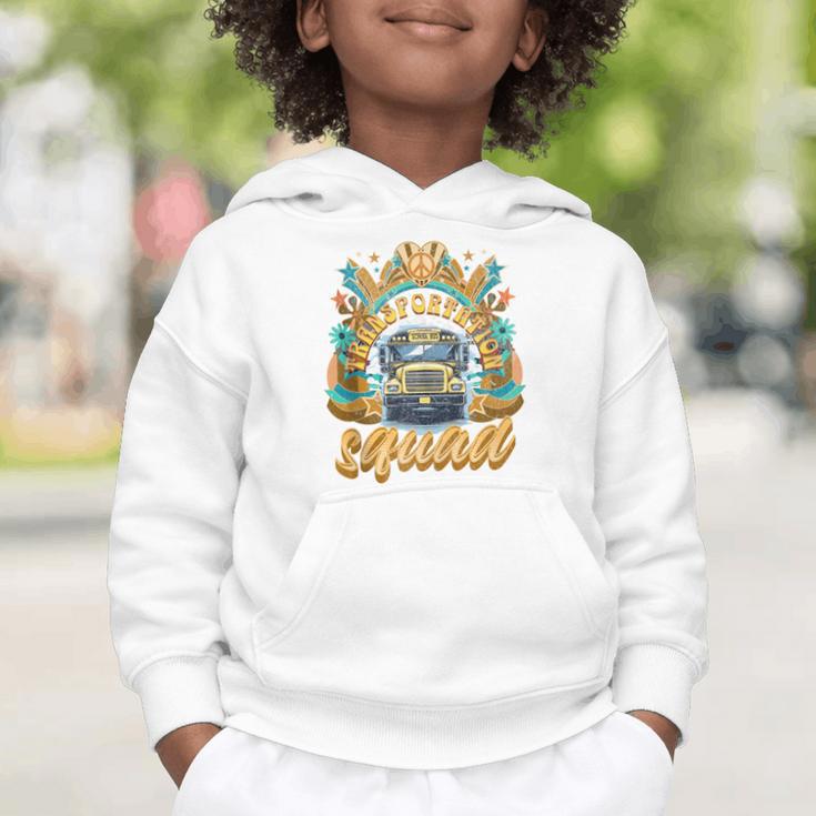 Transportation Squad Retro Bus Aide Back To School Matching Graphic Toddler Hoodie Transportation Squad Retro Bus Aide Back To School Matching Graphic Toddler Hoodie