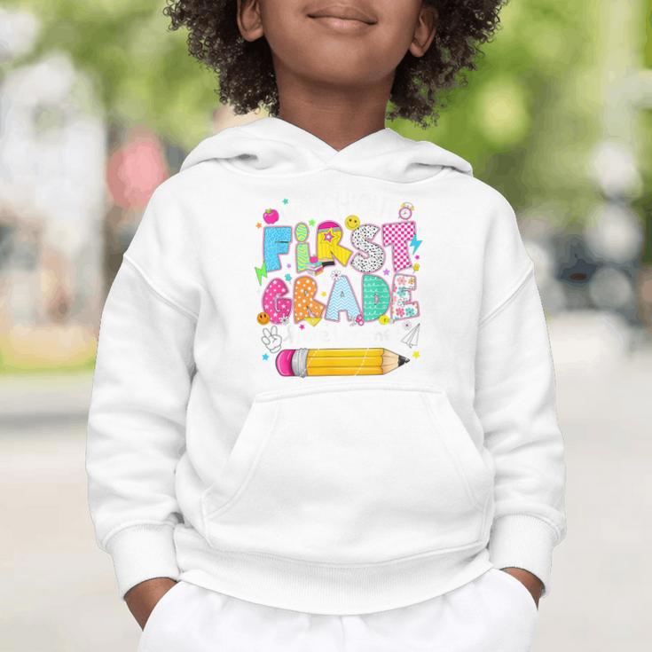 Watch Out First Grade Here I Come Back To School Boy Kids Graphic Toddler Hoodie Watch Out First Grade Here I Come Back To School Boy Kids Graphic Toddler Hoodie