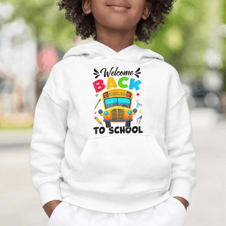 Welcome Back To School Outfit School Bus Driver Graphic Toddler Hoodie Welcome Back To School Outfit School Bus Driver Graphic Toddler Hoodie