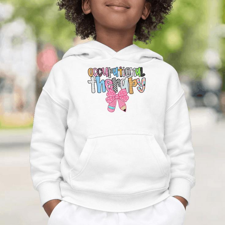 Women Occupational Therapy OT Pencil Bow Back To School COTA Graphic Toddler Hoodie Women Occupational Therapy OT Pencil Bow Back To School COTA Graphic Toddler Hoodie