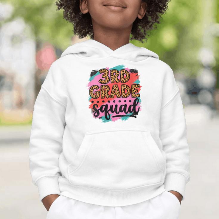 Women's Third 3rd Grade Squad Back To School Animal Print Girl Tee Graphic Toddler Hoodie