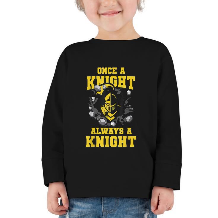 Always A Knight Back To School Spirit GY Graphic Toddler Long Sleeve Tee