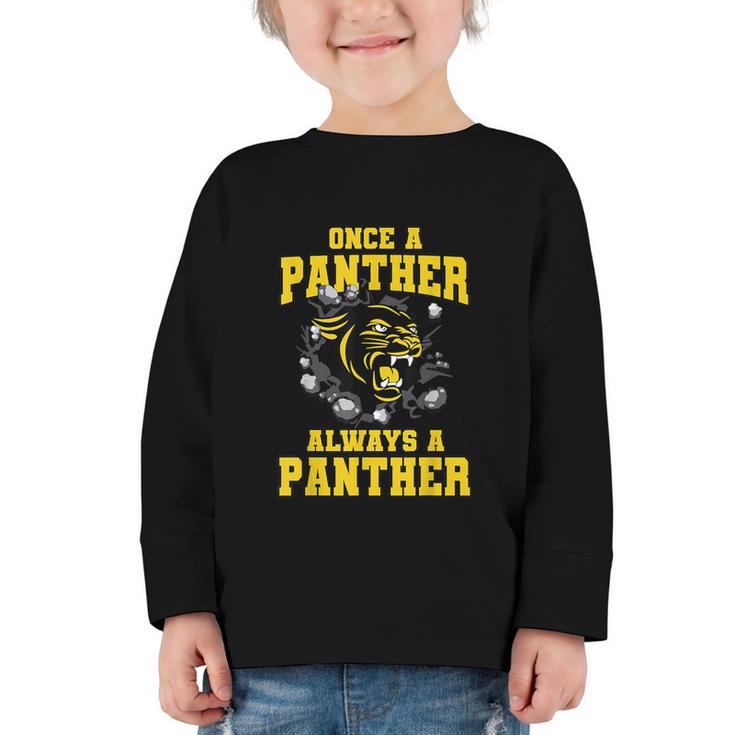 Always A Panther Back To School Spirit GY Graphic Toddler Long Sleeve Tee