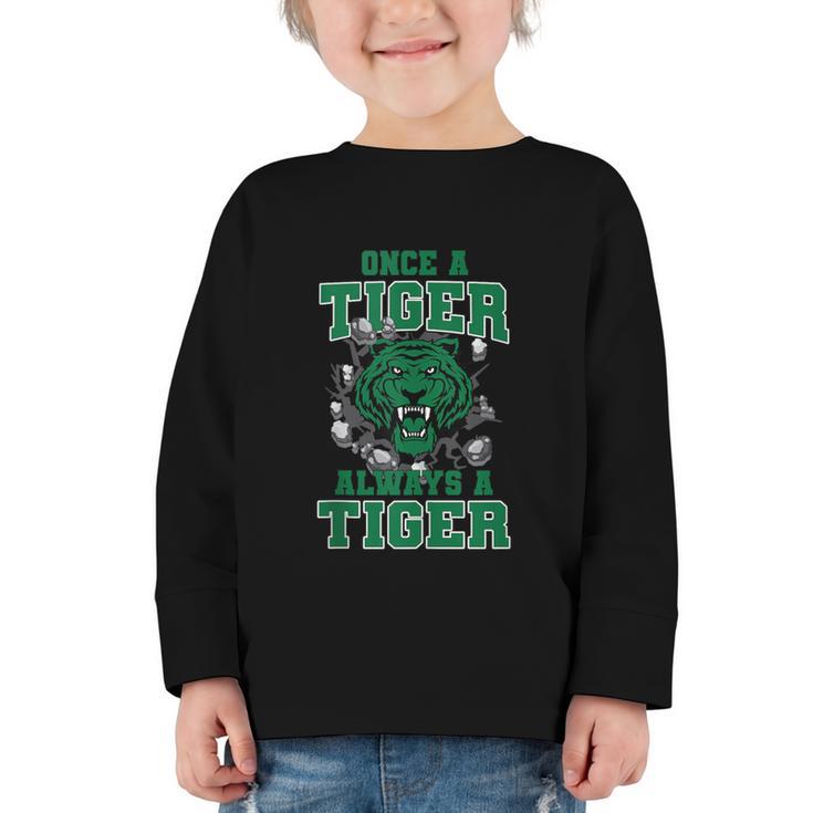 Always A Tiger Back To School Spirit G Graphic Toddler Long Sleeve Tee