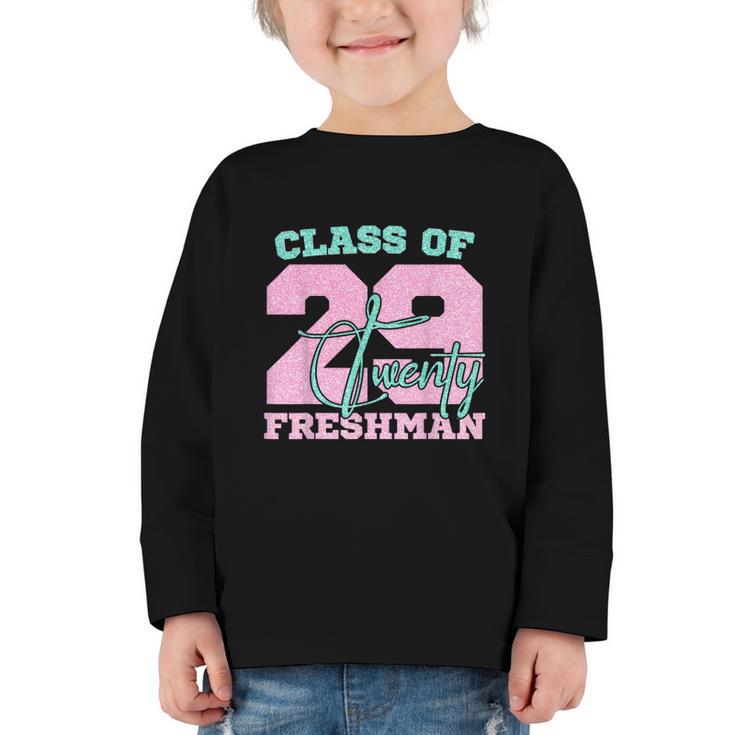 Class Of 2029 Freshman High School Back To School 9th Grade Graphic Toddler Long Sleeve Tee