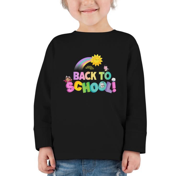 DreamWorks Gabby's Dollhouse Back To School Sunshine Graphic Toddler Long Sleeve Tee