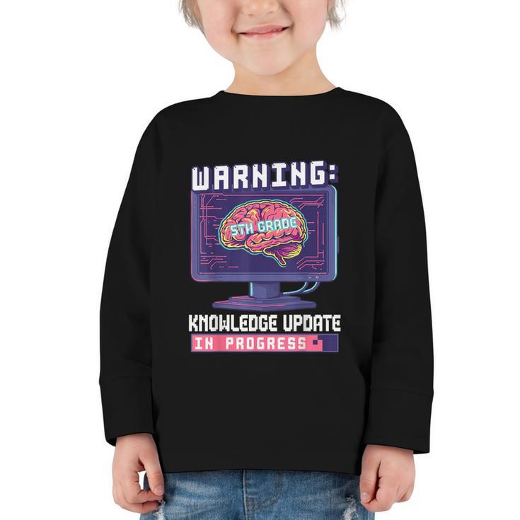 Fifth Grade Back To School Shirts Kids Girls Boys Computers Graphic Toddler Long Sleeve Tee