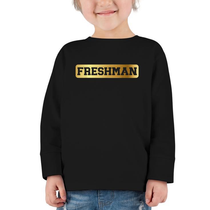 Freshman 9th Grade Back To School First Day Juneteenth Afro Graphic Toddler Long Sleeve Tee