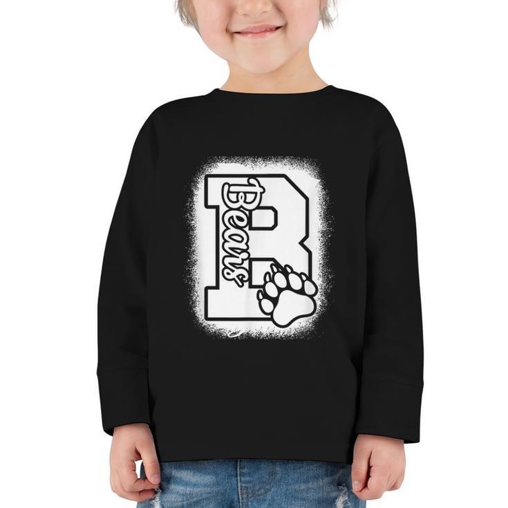 Go Cheer Bears High School Bears Back To School Spirit Graphic Toddler Long Sleeve Tee Go Cheer Bears High School Bears Back To School Spirit Graphic Toddler Long Sleeve Tee