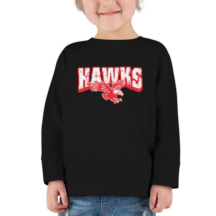 Hawks Back To School Spirit R Graphic Toddler Long Sleeve Tee