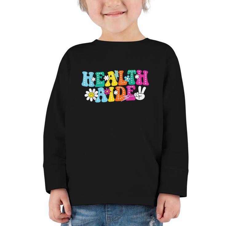Health Aide Squad Admin Squad Back To School Graphic Toddler Long Sleeve Tee