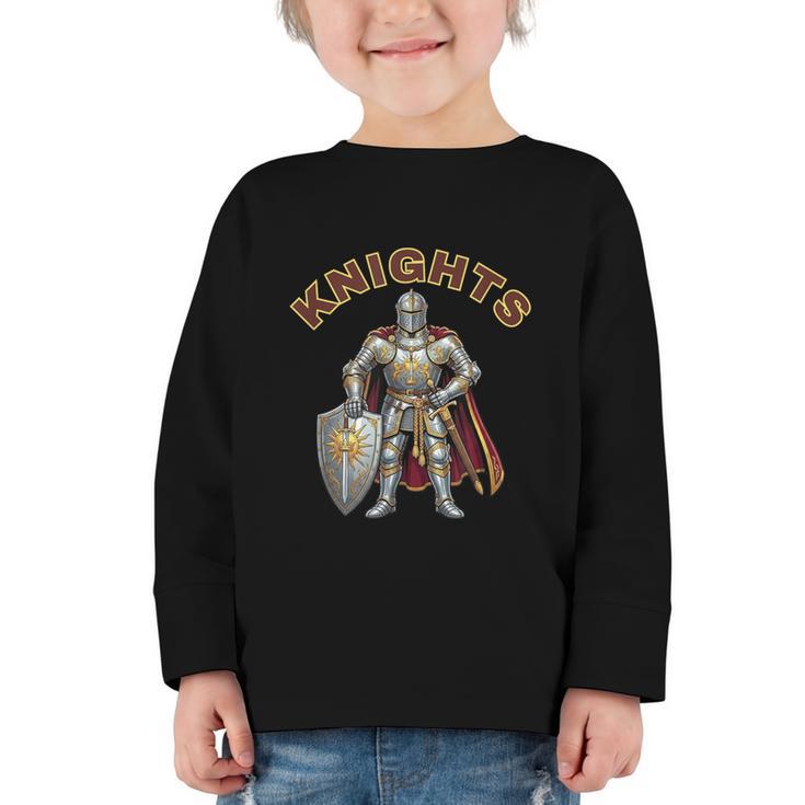 Knights Back To School Spirit Graphic Toddler Long Sleeve Tee