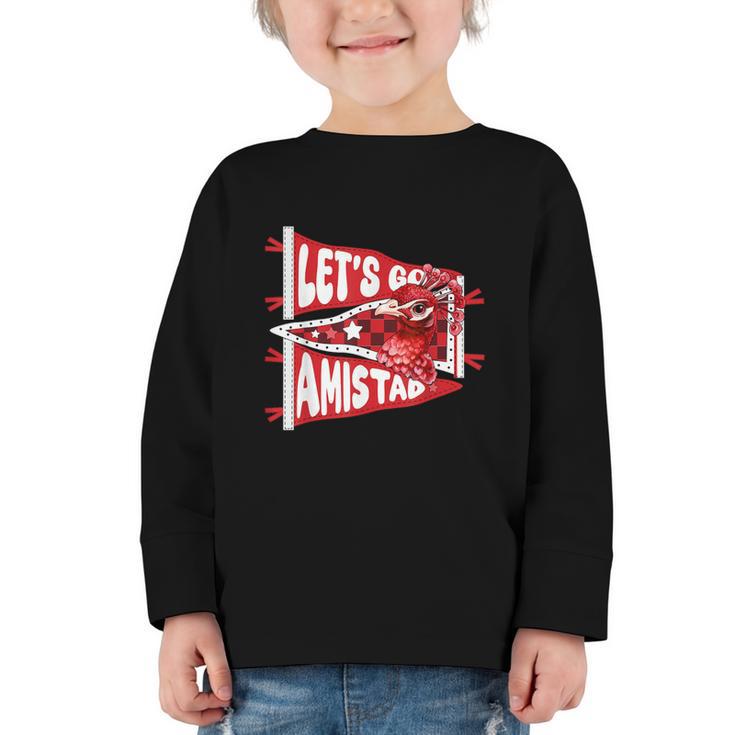 Let's Go Amistad Friendship Back To School Spirit Graphic Toddler Long Sleeve Tee