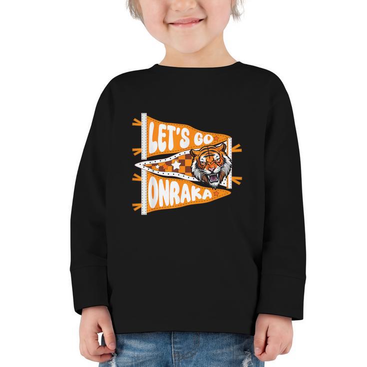 Let's Go Onraka Unity Back To School Spirit Graphic Toddler Long Sleeve Tee