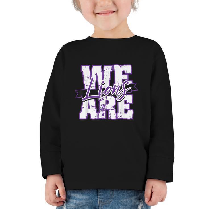 Lions Back To School Spirit P Graphic Toddler Long Sleeve Tee Lions Back To School Spirit P Graphic Toddler Long Sleeve Tee