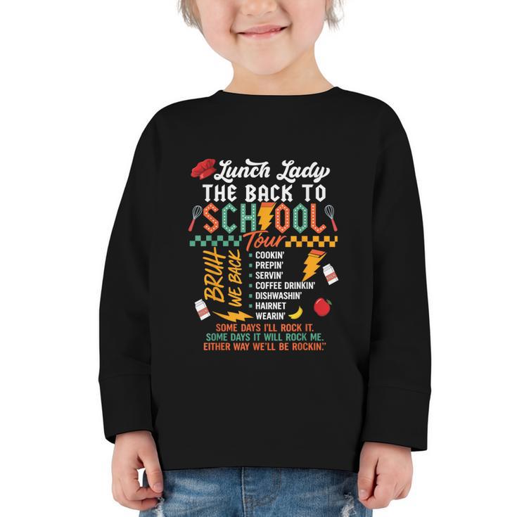 Lunch Lady Back To School Tour Graphic Toddler Long Sleeve Tee