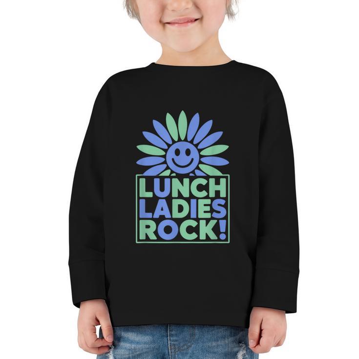 Lunch Lady Squad Cafeteria Worker Back To School Graphic Toddler Long Sleeve Tee