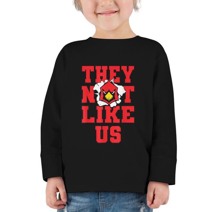 Not Like Cardinal Back To School Spirit R Graphic Toddler Long Sleeve Tee