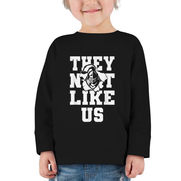 Not Like Knights Back To School Spirit Graphic Toddler Long Sleeve Tee