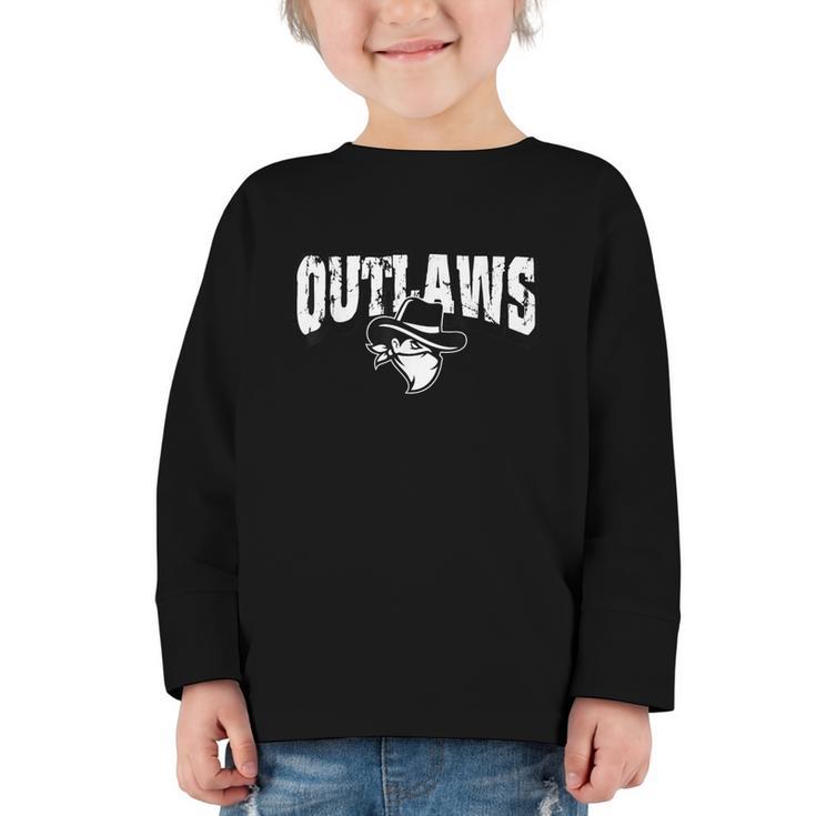 Outlaws Back To School Spirit Graphic Toddler Long Sleeve Tee
