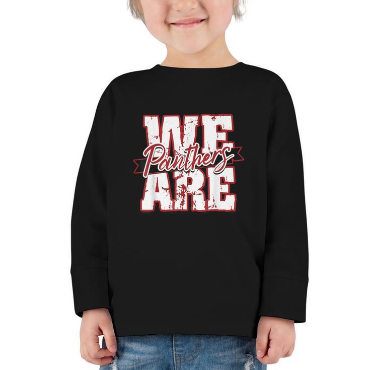 Panthers Back To School Spirit M Graphic Toddler Long Sleeve Tee