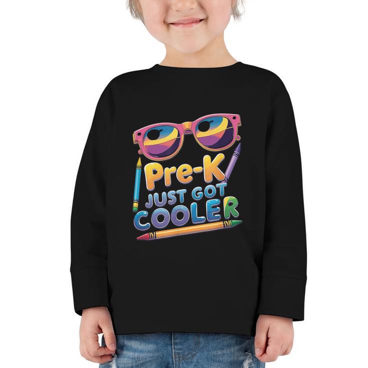 Pre K Back To School Shirt First Day Toddler Boys Girls Tee Graphic Toddler Long Sleeve Tee