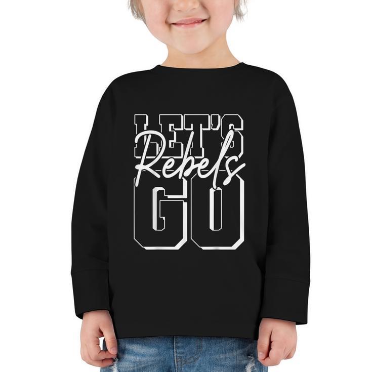 Rebels Back To School Spirit Graphic Toddler Long Sleeve Tee