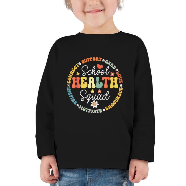 School Health Squad Back To School Nurse Squad Graphic Toddler Long Sleeve Tee