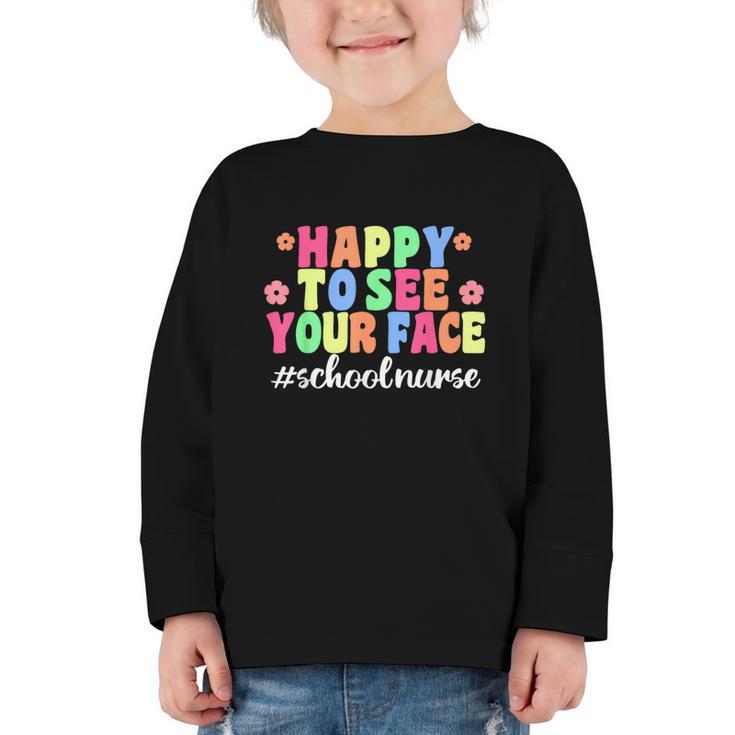 School Nurse For Back To School Nursing Graphic Toddler Long Sleeve Tee