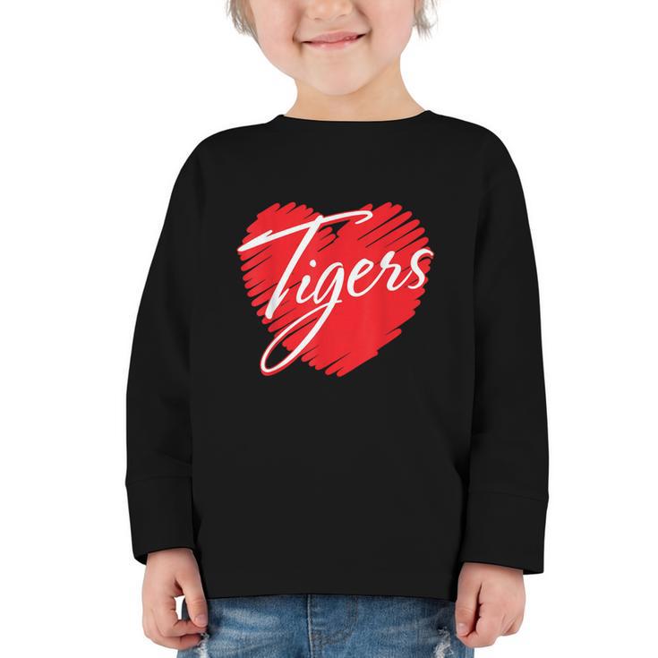 Tigers Heart Back To School Spirit R Graphic Toddler Long Sleeve Tee Tigers Heart Back To School Spirit R Graphic Toddler Long Sleeve Tee