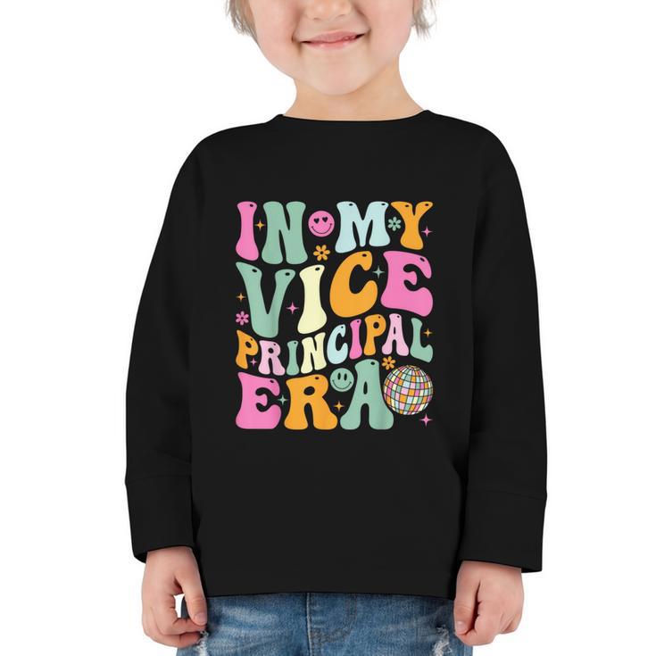 In My Vice Principal Era Back To School Vice Principal Graphic Toddler Long Sleeve Tee