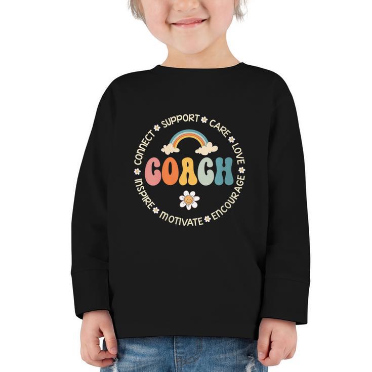 Women's Coach Appreciation Week Back To School Graphic Toddler Long Sleeve Tee