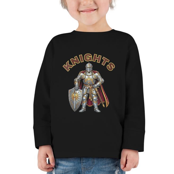 Women's Knights Back To School Spirit Graphic Toddler Long Sleeve Tee