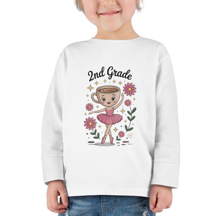 Back To School Italian Brainrot Second Grade Graphic Toddler Long Sleeve Tee