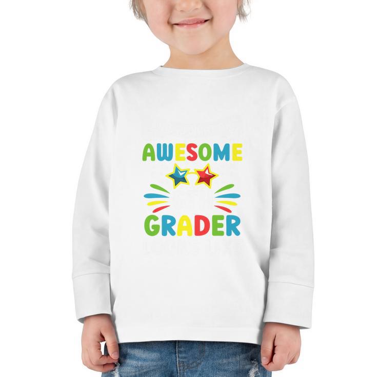 Back To School Sixth Grade Shirt First Day Boys Girls Kids Premium Tri-Blend Graphic Toddler Long Sleeve Tee