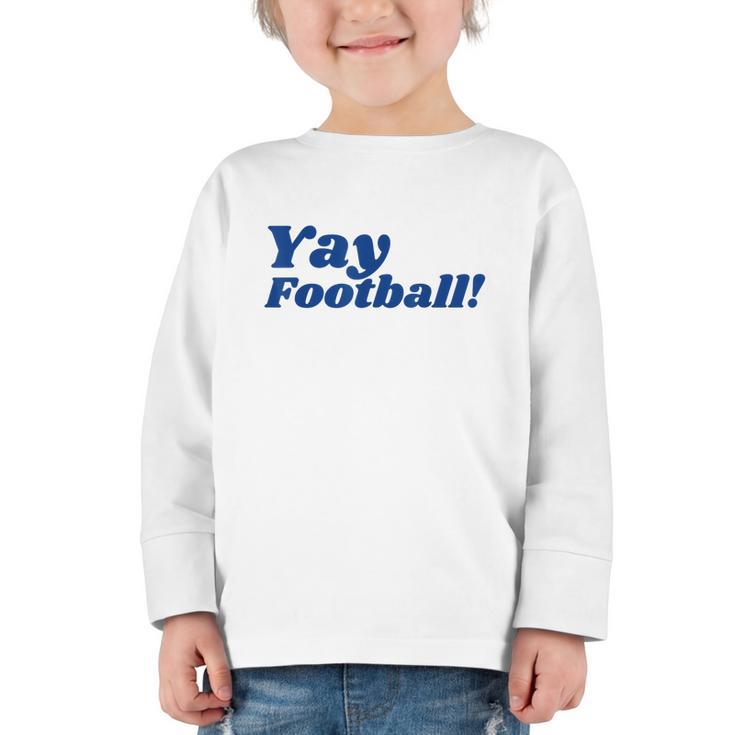 College Football Shirt University Team Colors Back To School Graphic Toddler Long Sleeve Tee