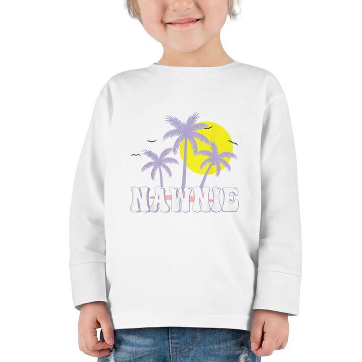 Nawnie Vintage Women Appreciation Day Hello Back To School Graphic Toddler Long Sleeve Tee